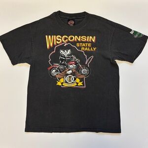 Vintage 1995 Wisconsin Harley Davidson Graphic Tee